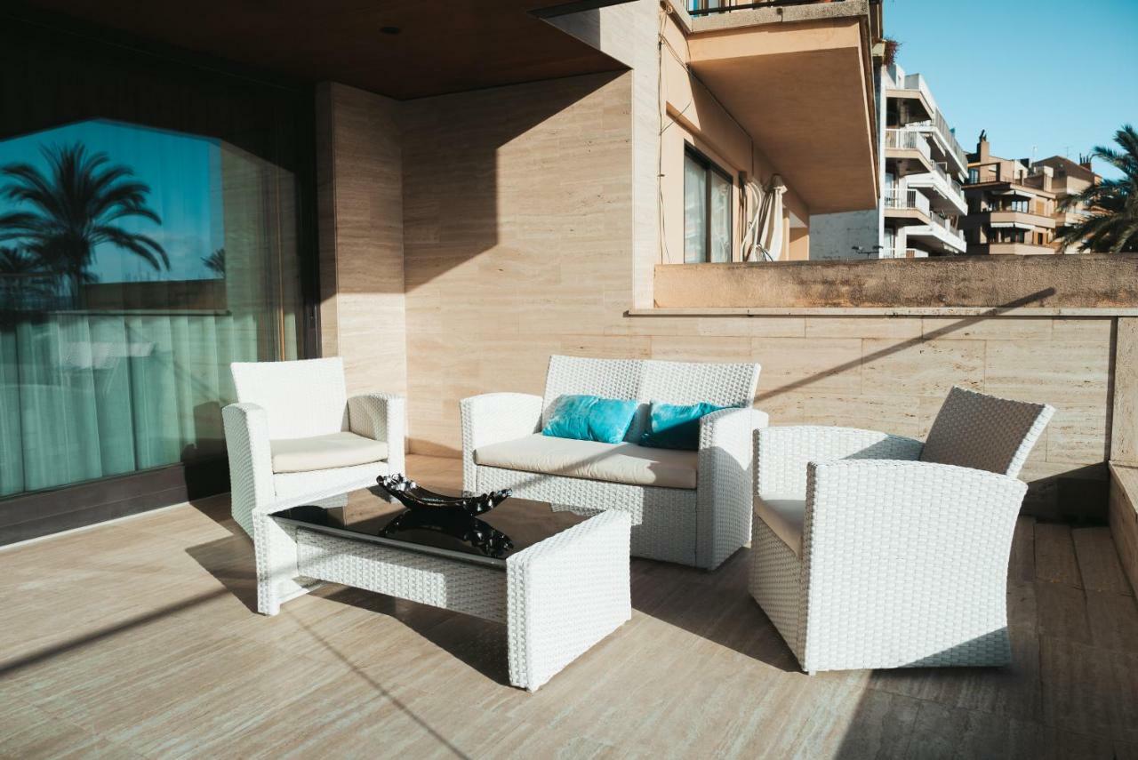 GRAND TERRACE APARTMENT in Puerto de Alcudia Exterior foto